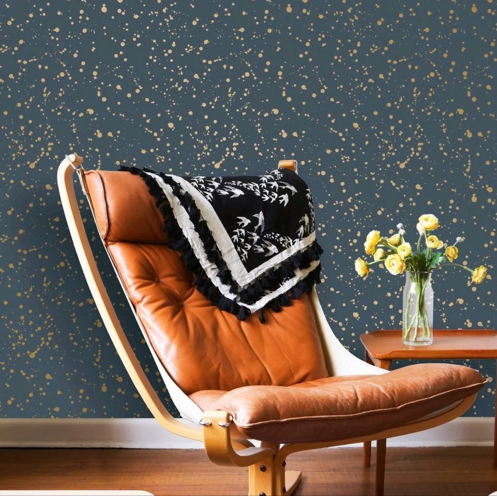 Opalhouse Celestial Peel & Stick Wallpaper Navy/Gold